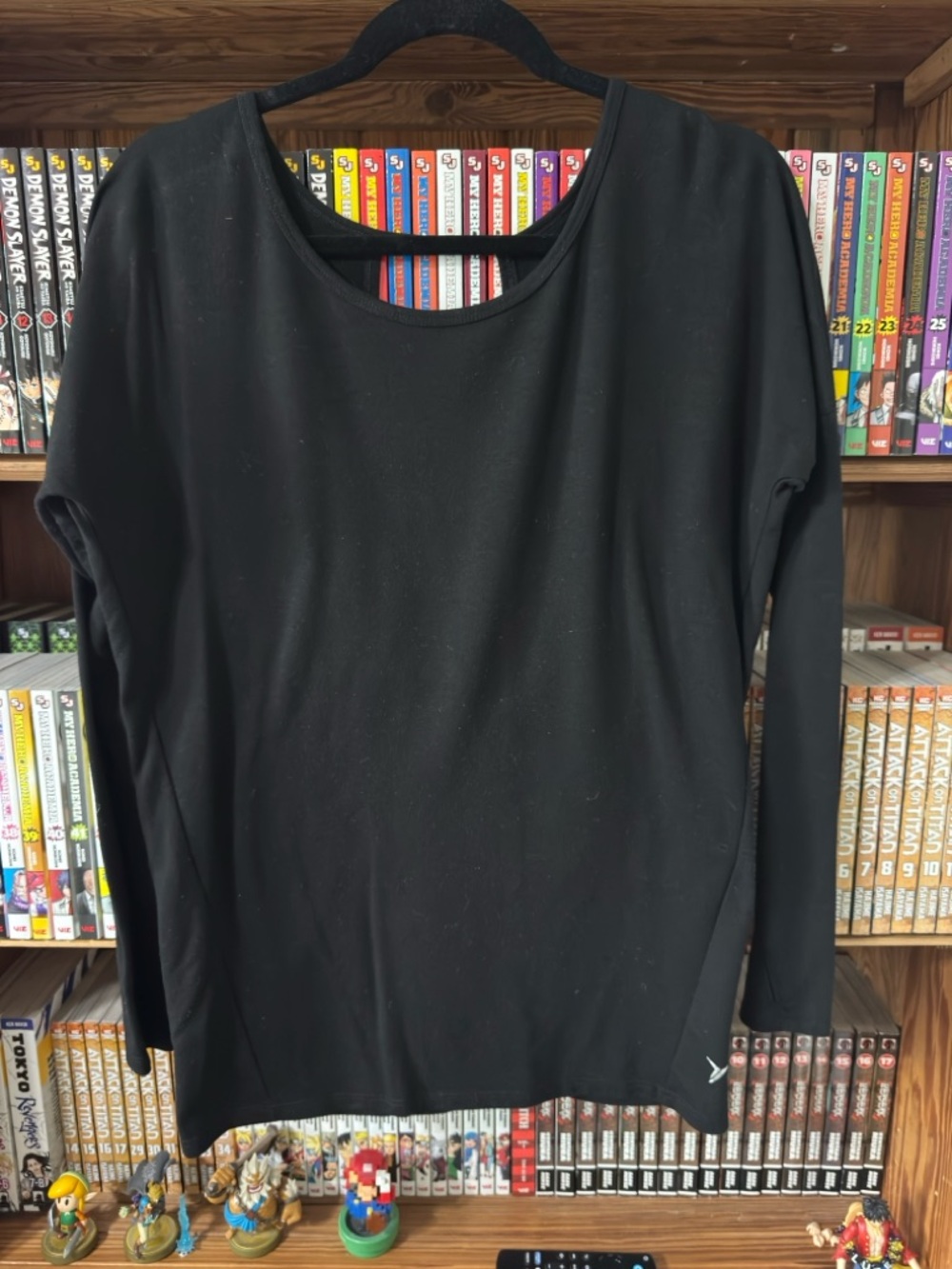 Old Navy Black Active Go-Dry Workout Top
